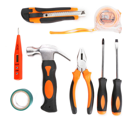 Kit De Herramientas De Reparación Del Hogar, 9 Piezas, Uso G