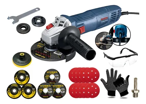 Kit Profissional Esmerilhadeira Bosch 4.1/2 Polegadas 710W