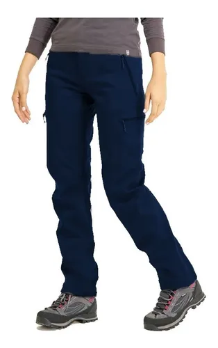 Pantalon Termico Mujer Impermeable Softshell Con Micropolar