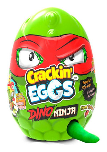 Huevo Mini Dino Ninja Peluche Con Sonido Crakin Eggs - Vaj