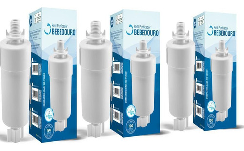 Refil Purificador Bebedouro Universal - Kit 3 Un