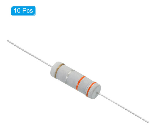 10 Resistencias 0.33 Ohm Resistor Película Óxido Metal 5w 5%