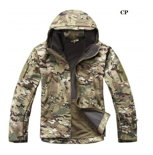 Campera Tactica Militar Softshell Multicam Caza Trekking