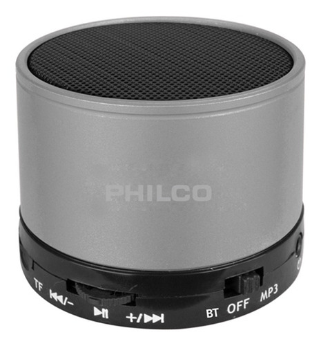 Parlante Philco P295p 3w Bluetooth Usb Jack 3.5mm Plata