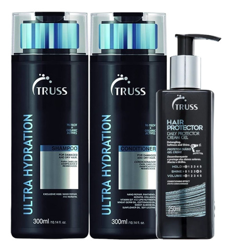 Ultra Hydration Shampoo Cd 300ml Hair Protector 250ml Truss