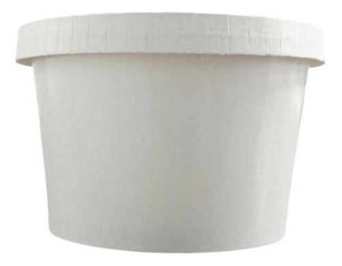 Vaso Tapa De Carton Para Helados De 8 Oz X 100 Uds Ecologico