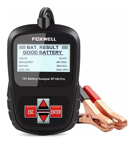 Foxwell Bt100 Pro Probador De Batería Para 12v Automotriz