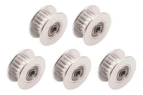 Imagen 3 de 4 de Polea Gt2 Guia Rodamiento 20 Dientes 6mm Impresora 3d 3mm