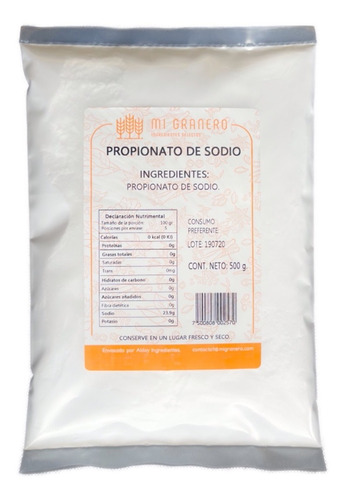 Propionato De Sodio 1 Kg 