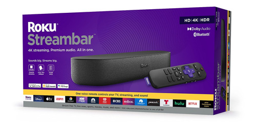 Roku Streambar | Reproductor Multimedia De Transmisión 4k/hd