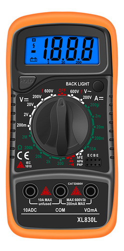 M Multímetro Digital Portátil Dc Ammeter Multímetro Xl830