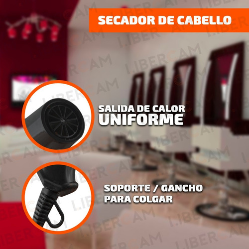 Imagen 5 de 10 de Secador Pelo Profesional 2 Velocidades Nova 1800w