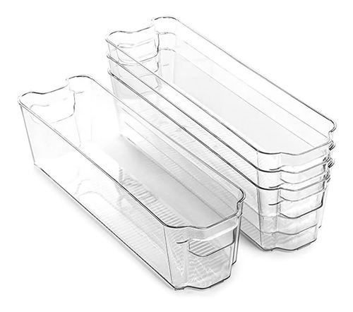 Imagen 1 de 9 de Organizador Para Refrigerador Plástico Transparente 36 Cm