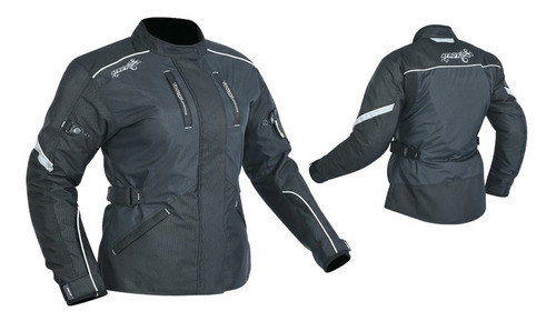 Chaqueta Moto Mujer Atrox Nf2405 Negra