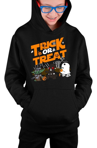 Poleron Estampado Niños Diseño Trick Star Of Treat Wars