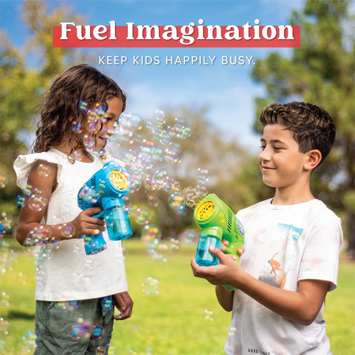 Pistolas Burbujas Botellas 2 Recarga 10 Oz Niños Verano Acti Color