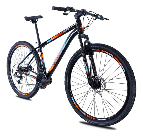 Bicicleta Aro 29 Trust Tx 200 - 24 Velocidades - Aluminio Cor Preto/prata Tamanho Do Quadro 17