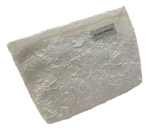 2025/bolsa De Maquillaje Estilo Premium De Gran Capacidad Color Blanco