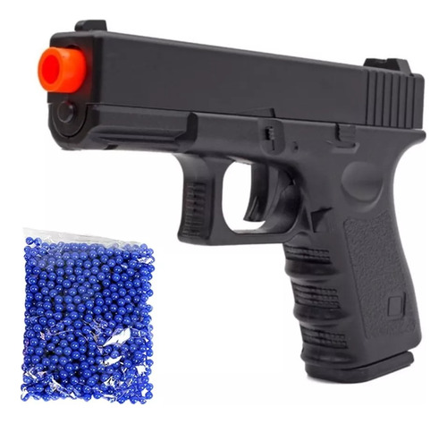 Pistola De Metal G15 Tipo Glock De Resorte + 800 Bbs 6 Mm