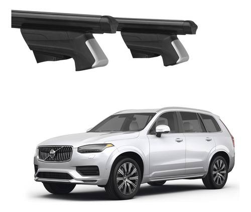 Barras De Techo Rurales Eqmax Beta Volvo Xc90 2018-23 Negro