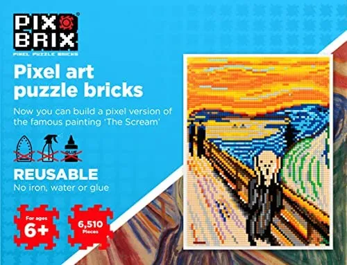 Pix Brix Pixel Art Kit De Bloques De El Grito De Munch