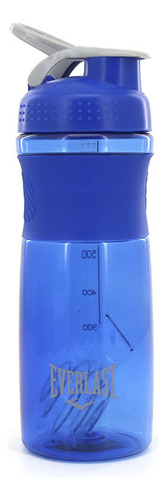 Vaso Shaker Everlast Mezclador Hermético Proteínas 2 En 1 Hb Color Azul