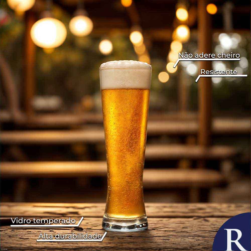 Copo de Vidro para Cerveja Weiss Polite G 685ml, Ruvolo