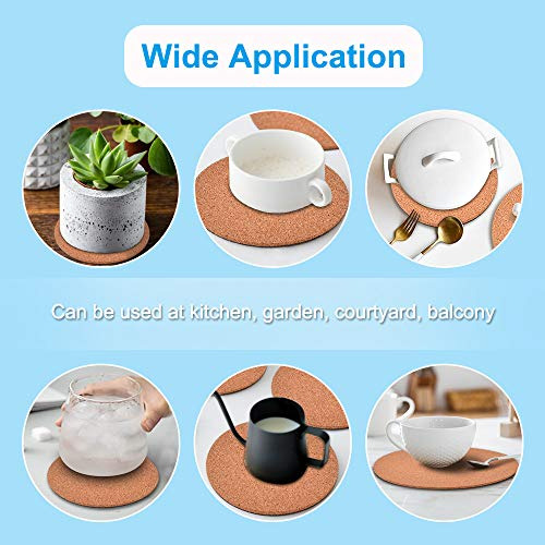 ~? 6-pack 10 Cork Coasters, Corcho Redondo Y Platillos De P