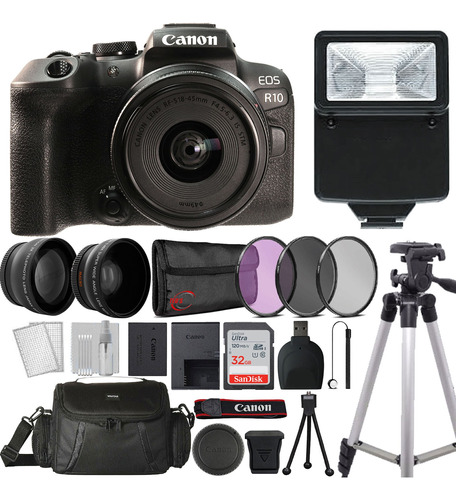 Cámara Sin Espejo Canon Eos R10 Con Kit De Accesorios 
