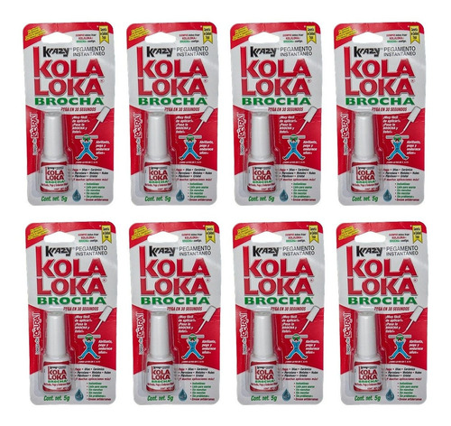 Kola Loka Brocha Caja Con 8 Piezas De 5 Gramos