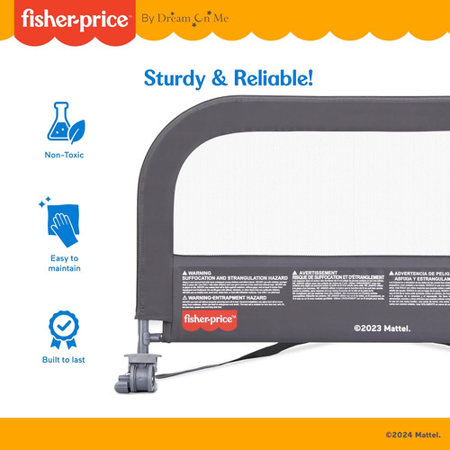 Fisher-price Little Naps - Barandilla Para Cama En Color Gri
