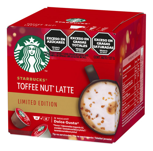 Dolce Gusto Starbucks toffee nut latte cápsulas 12 unidades	