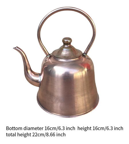 Hervidor De Agua Caliente, Tetera De Cobre De 1,5 L,