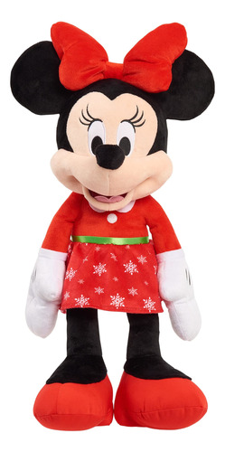 Disney Holiday Minnie Mouse - Peluche Grande De 22 Pulgadas