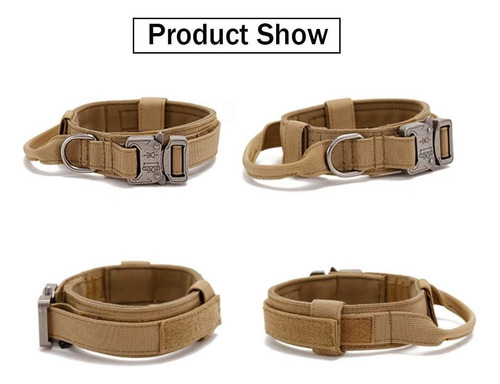 Collar Táctico Para Perros Collar De Entrenamiento Militar D