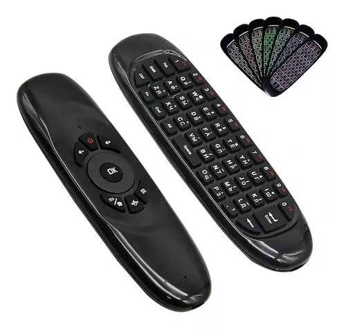 Controle Mini Teclado Air Mouse Wireless Sem Fio Android em