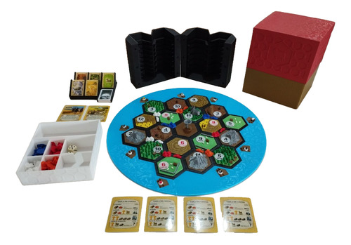Catan 3d Premium - Juego De Mesa Para 4 Jugadores