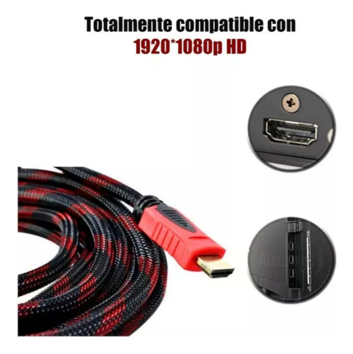 3 Pzcable Hdmi 1.5 Metros 1080p Full Hd 24 Hz Macho A Macho