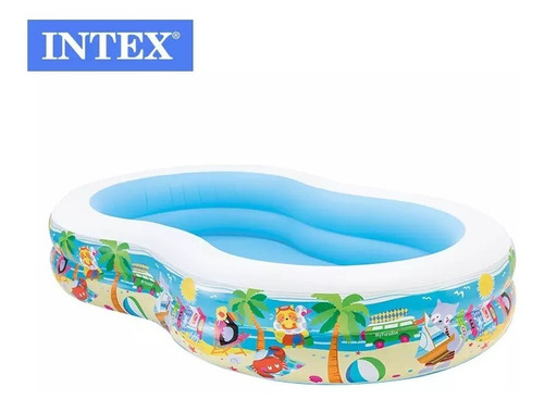 Piscina Familiar Rectangular Intex 56490 262x160x46cm 