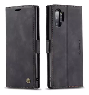 Funda Caseme Wallet S Para Galaxy Note 10 Plus Leather Black