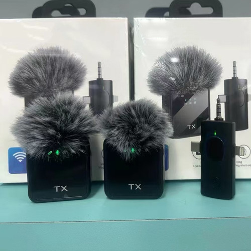 Pack 2 Microfonos Inalambrico Dual Para iPhone Y Android