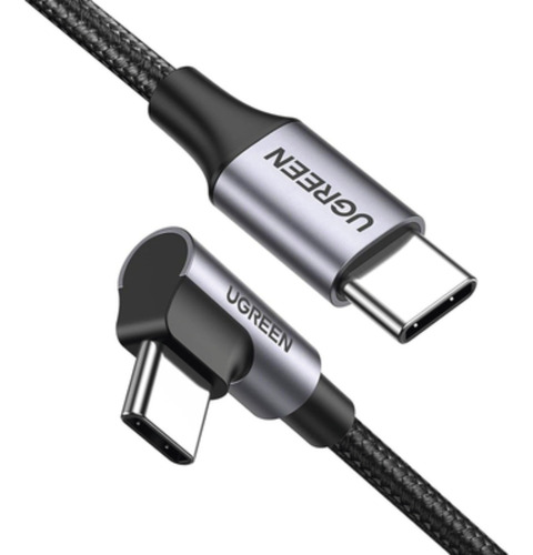 4 Cables Ugreen Usb-c A Usb-c 1 M Ángulo Recto 60w 50123