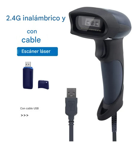 Lector De Código De Barras Netum 1d Laser Inalámbrico