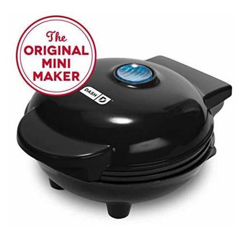 Dash Mini Maker Negra Mini Maquina Para Hacer Waffles 