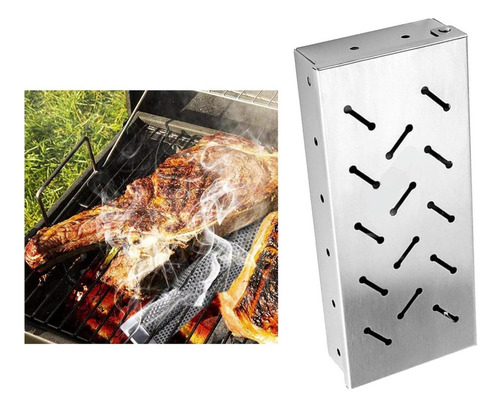Ahumador Para Parrilla De Astillas De De Material Acero