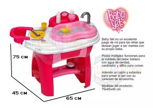 Juguete Bañera Rondi Para Muñecas Baby Set Con Accesorios