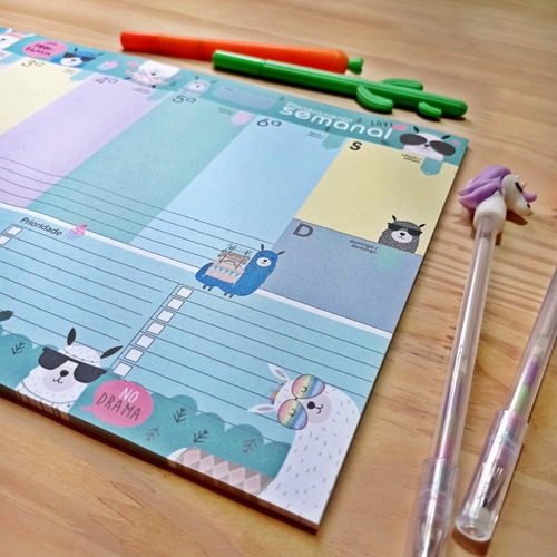 Imagem 3 de 10 de Planner De Mesa Semanal Permanente A4