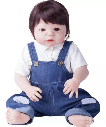 Bebe Reborn Menino 100% Silicone 57 Cm- Edu- Pronta Entrega