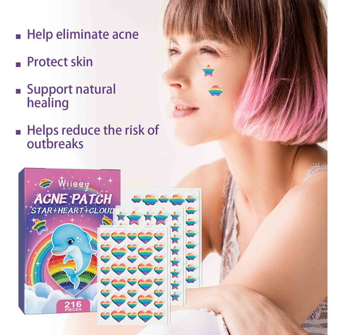 Parche Invisible X Pimple Patch De 216 Unidades Con Star-sha