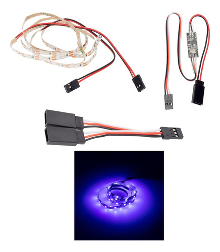 2 Lámpara Intermitente De De Avión De Coche Rc Azul